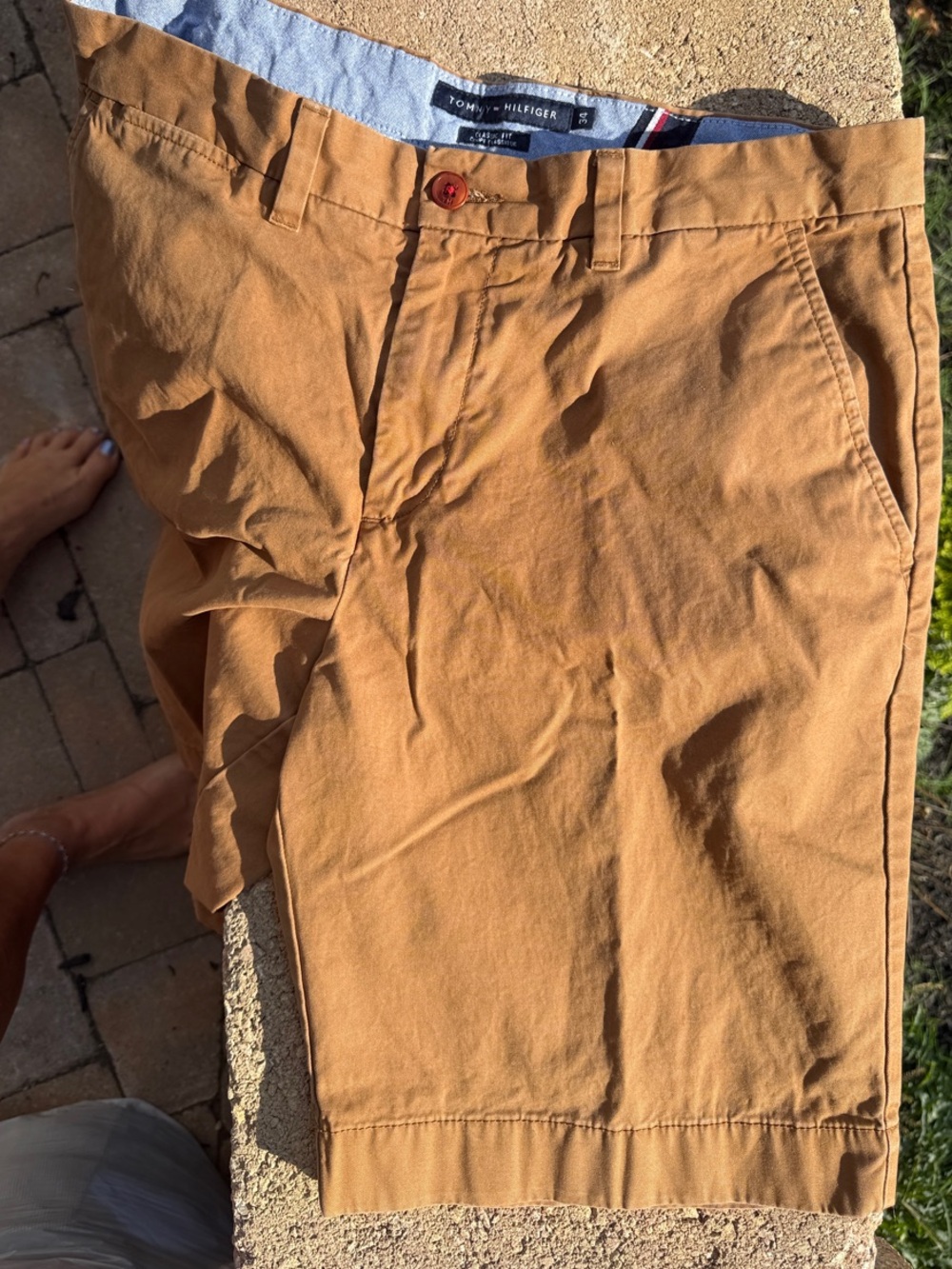 Tommy Hilfiger Men's Brown Tan Chino Shorts